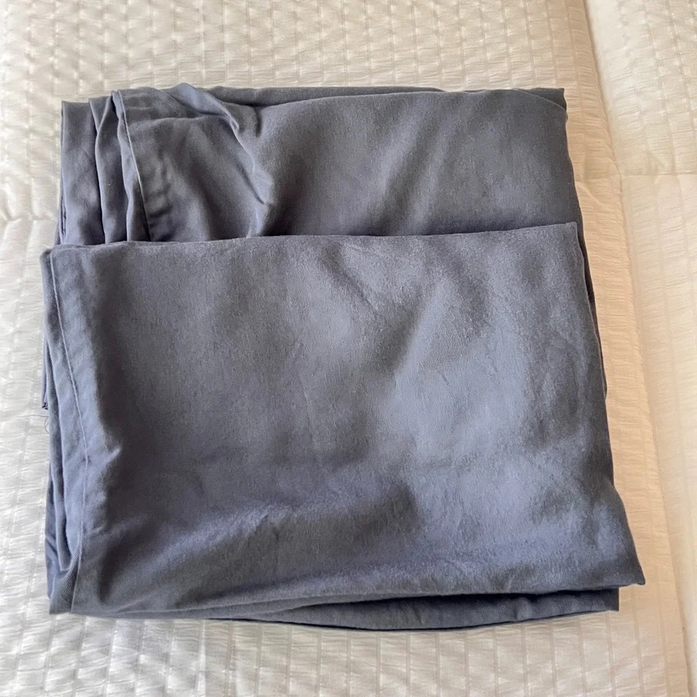 Cariloha Standard Bamboo Twill Pillowcases 2-Pack Gray Cooling Odor Resistant